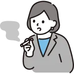 Business Person Who Smokes Female SVG Icon